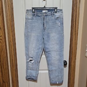 Light Blue Distressed Jeans